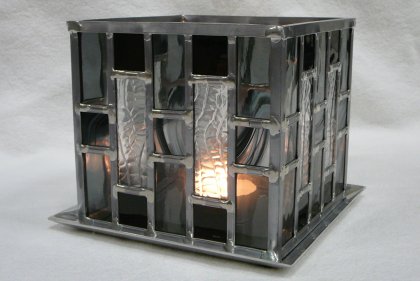 Windlicht glas-in-lood