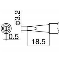Hakko soldeerpunt 3,2 mm