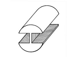 Loodprofiel H8 halfrond (kan niet verstuurd)