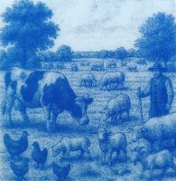 Boerderij 1 - 10x10 cm