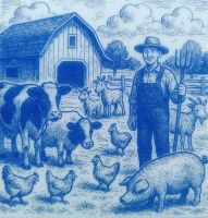 Boerderij 2 - 10x10 cm