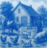 Boerderij 3 - 10x10 cm