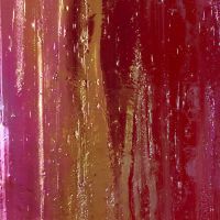 Mississippi River Glass 1009 opaal rood iridiscent 20x30 cm